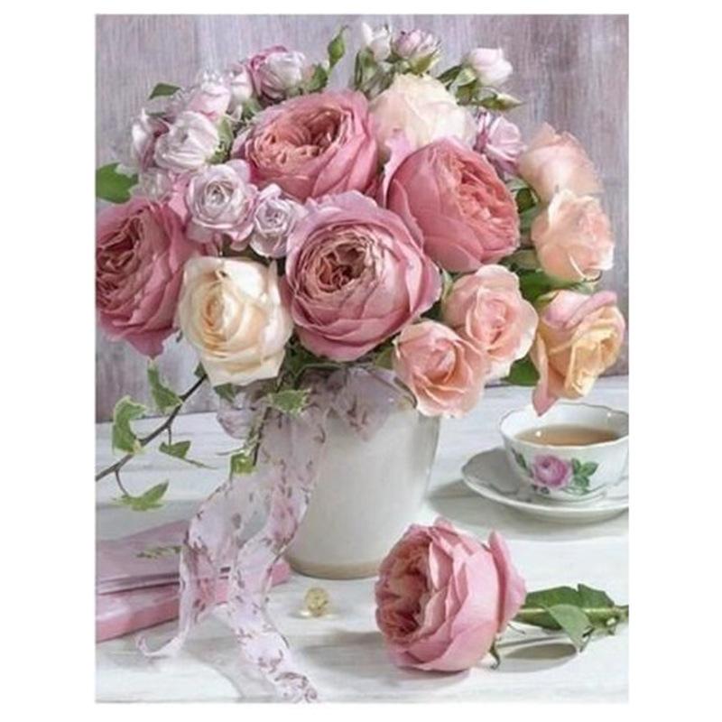 40x50CM Rose 5D Full Diamond Painting DIY Pictures