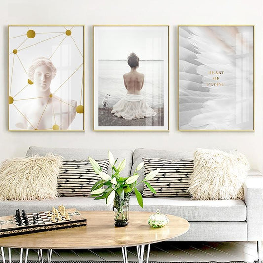 120x60CM （3pcs-each 40*60cm） 5d diamond painting no frame -MODERN ART