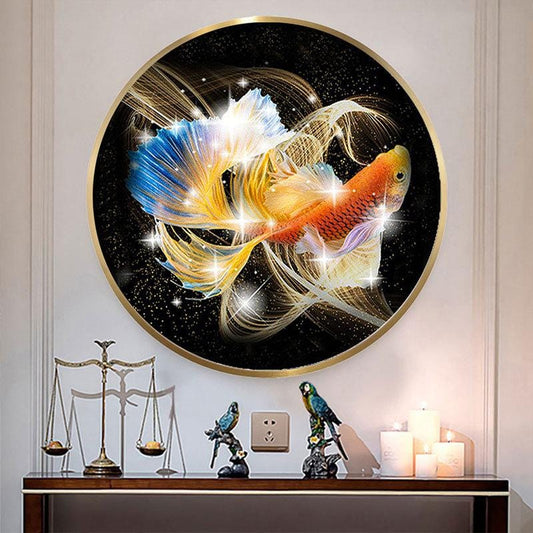 50X50CM-9 Fish- DIY 5D Diamond Painting Full drilled No frame