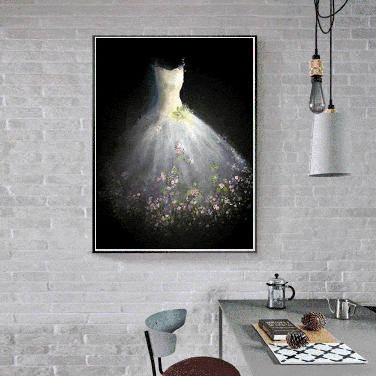 40x50CM Wedding Dress 5D Full Diamond Painting NO Frame a9693