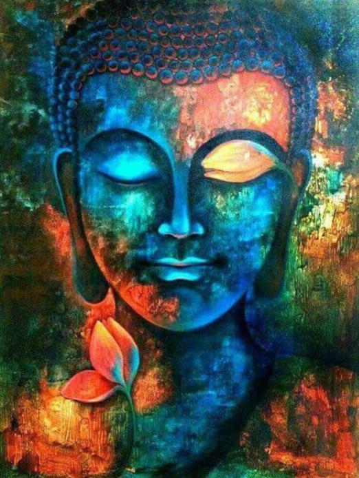 45x60CM Buddha Full Diamond Painting NO Frame Round diamond