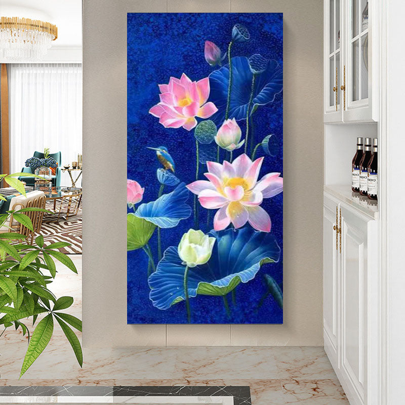 50x100cm Lotus 5d diy diamond painting full drill NO FRAME