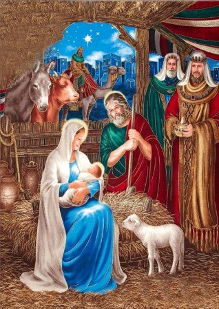 60x80CM-Jesus born- DIY 5D full Diamond Painting NO FRAME