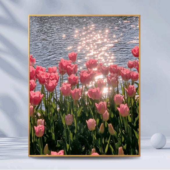 Tulip Full Diamond Painting NO Frame Round beads R1448