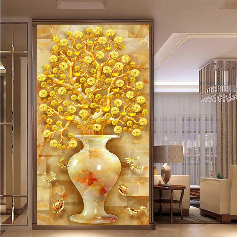 60x100CM Money Tree 5D Full Diamond Painting NO Frame