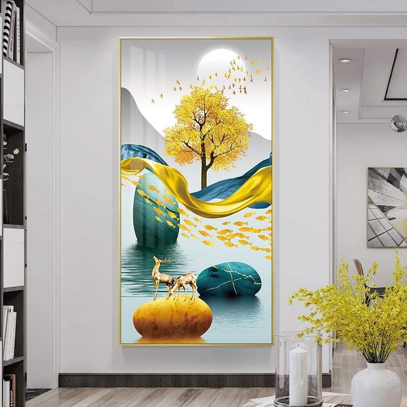 70x130CM-Lucky deer- DIY 5D full Diamond Painting