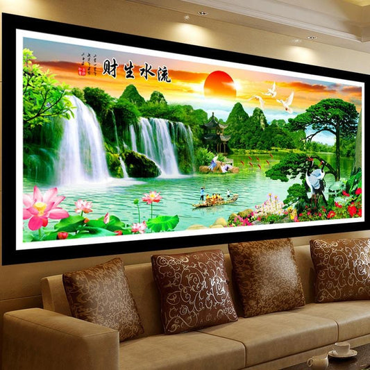 150X65CM 5D Full Diamond Painting DIY