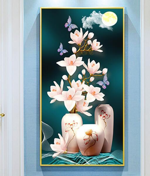 70x115CM-flower- DIY 5D full Diamond Painting