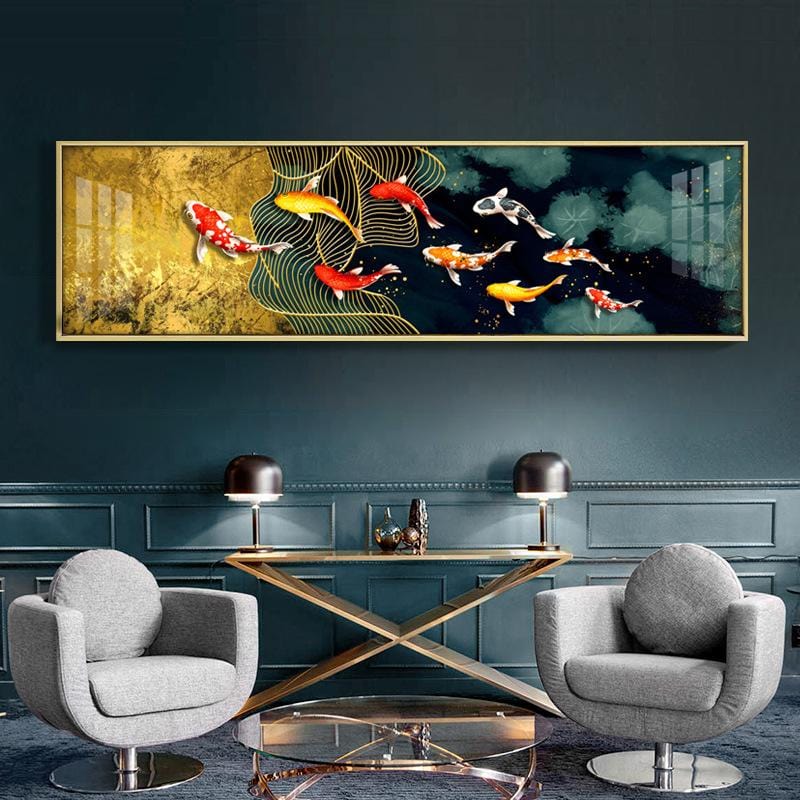 150X40CM-9 Fish- DIY 5D Diamond Painting Full drilled No frame-M1416