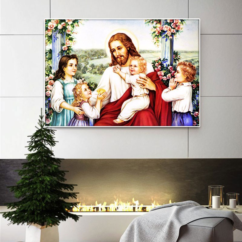 60x40cm Jesus 5d diy diamond painting full drill NO FRAME  A7117