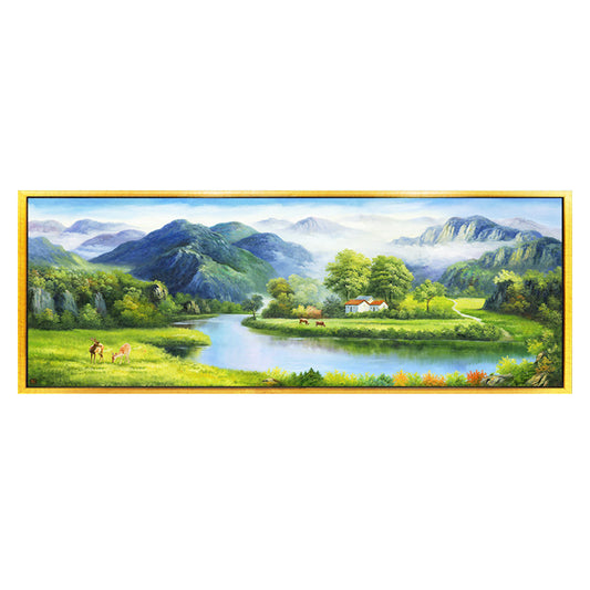 120x40CM-Riverside- DIY 5D full Diamond Painting NO FRAME  M2960