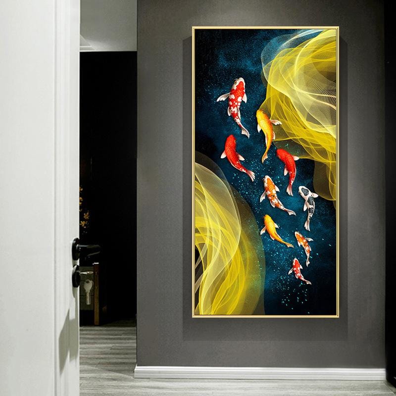 50X100CM-9 Fish- DIY 5D Diamond Painting Full drilled No frame