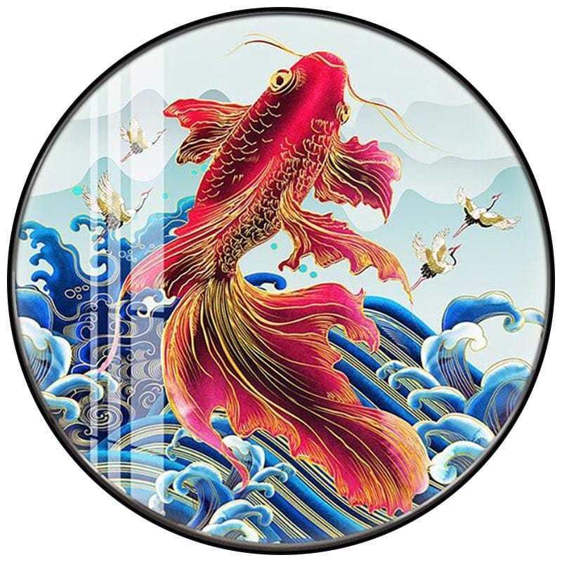 50X50CM-Carp Luch Fish 5D Full Diamond Painting DIY