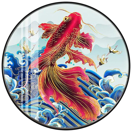 50X50CM-Carp Luch Fish 5D Full Diamond Painting DIY