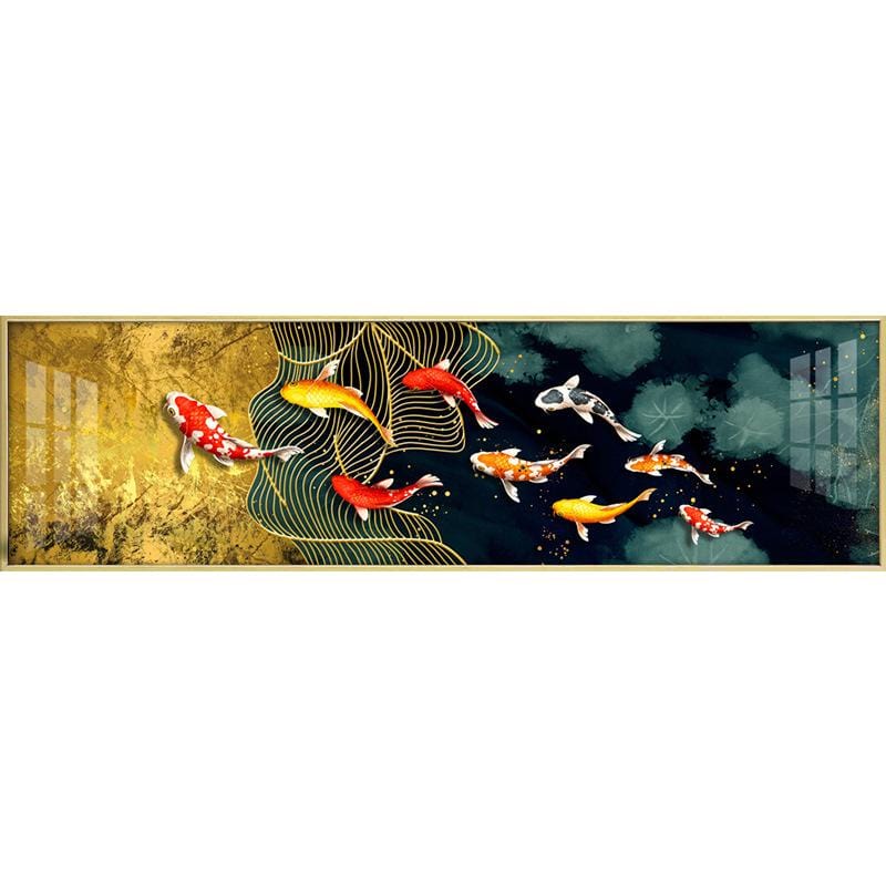 150X40CM-9 Fish- DIY 5D Diamond Painting Full drilled No frame-M1416