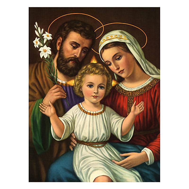 60x80CM Mary and Jesus 5D Full Diamond Painting NO Frame Round diamond  A9883