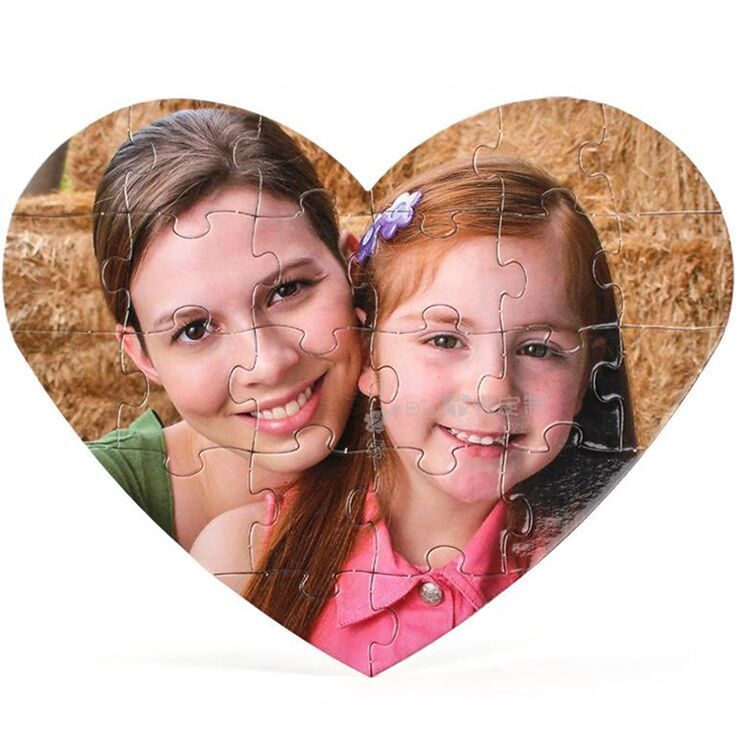 Photo Custom Wooden Personalized Jigsaw Puzzle Picture DIY Toys with frame