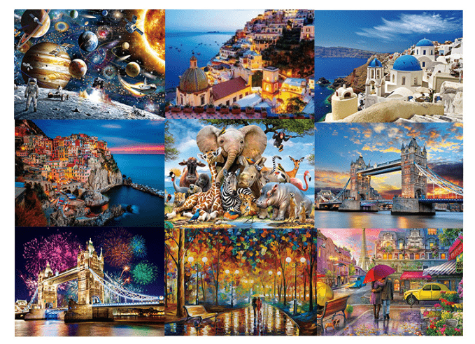 1000 Pieces  DIY Adult Puzzle Jigsaw Puzzle Adult Educational Toys  Puzzle Toy For Children's Gift-Aegean sea-01