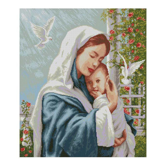 60x80CM Mary Full Diamond Painting NO Frame Round diamond