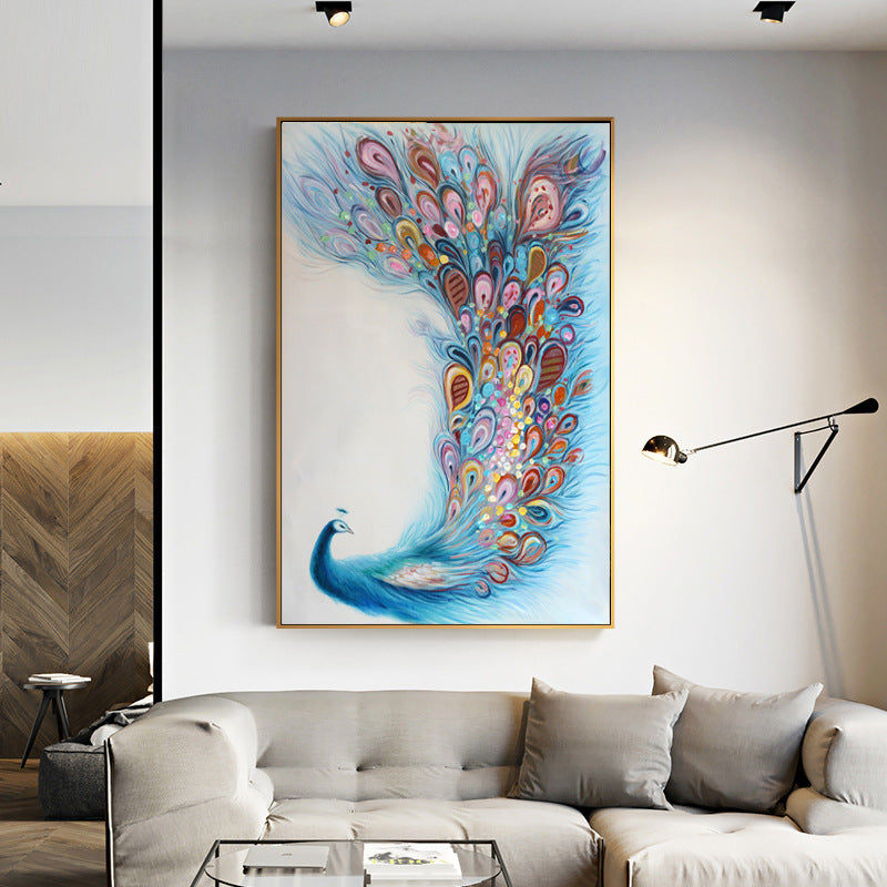 50x70CM -  Peafowl DIY 5D full Diamond Painting no frame