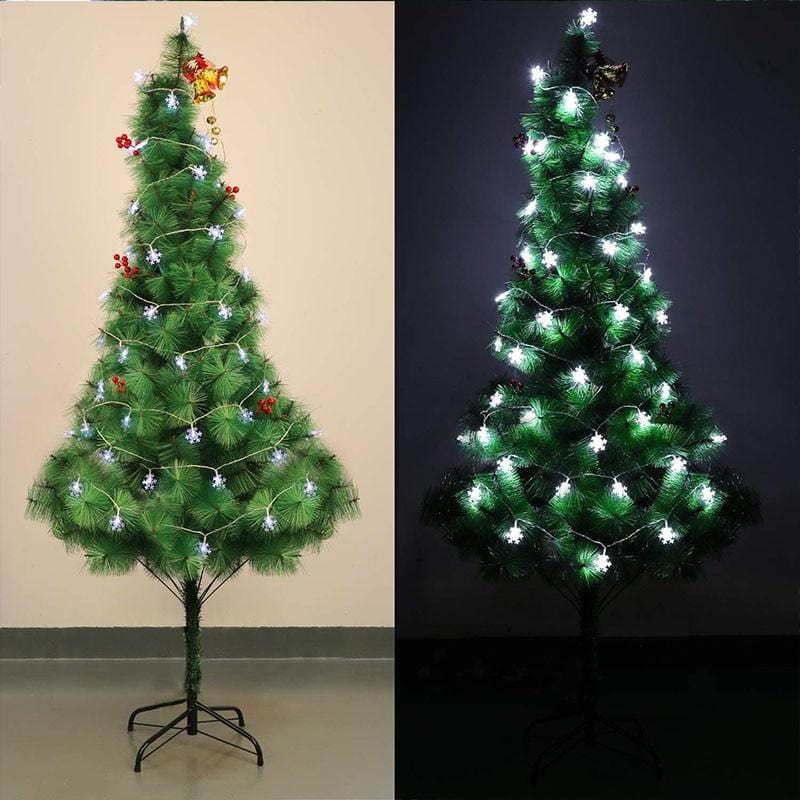 10M 100LED Snowflake String Lights