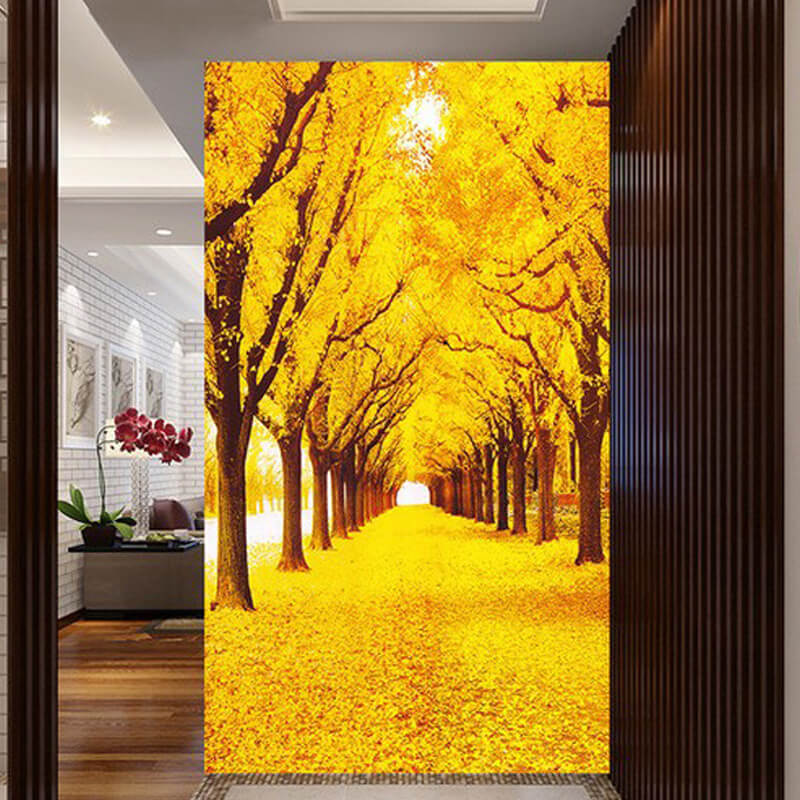 50x90cm Gold tree Pink Vase 5d diy diamond painting full drill NO FRAME A6812