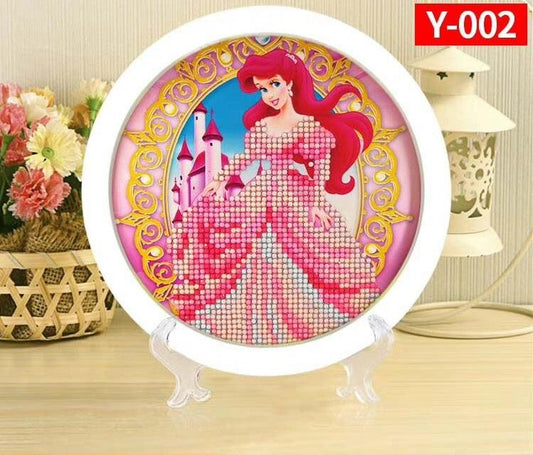 20X20CM  Princess with frame 5D Kids Diamond Painting NOT FULL