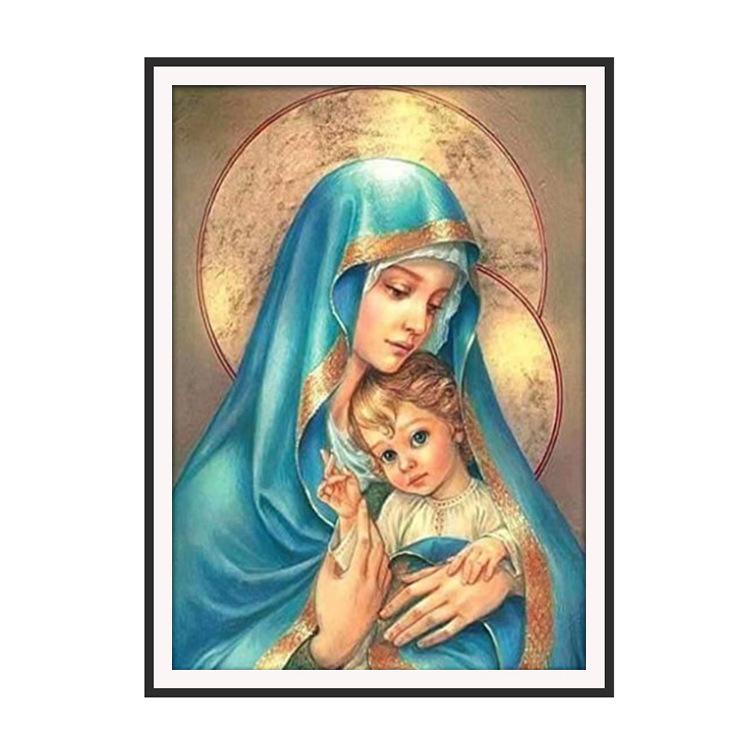 60x80CM Holly Mary Full Diamond Painting NO Frame Round diamond