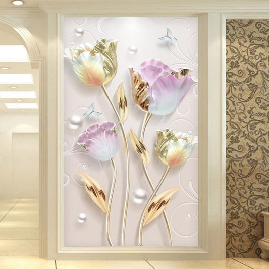 60x90CM -  Flower DIY 5D full Diamond Painting no frame