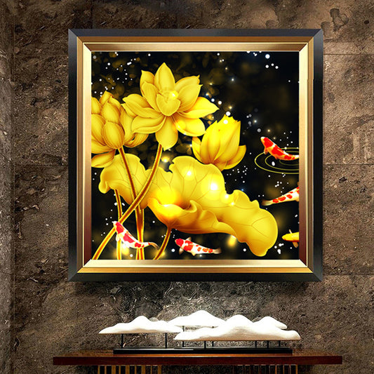 50x50cm gold koi 5d diy diamond painting full drill NO FRAME