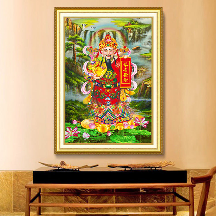 60x80cm The God of Fortune  5d diy diamond painting full drill NO FRAME