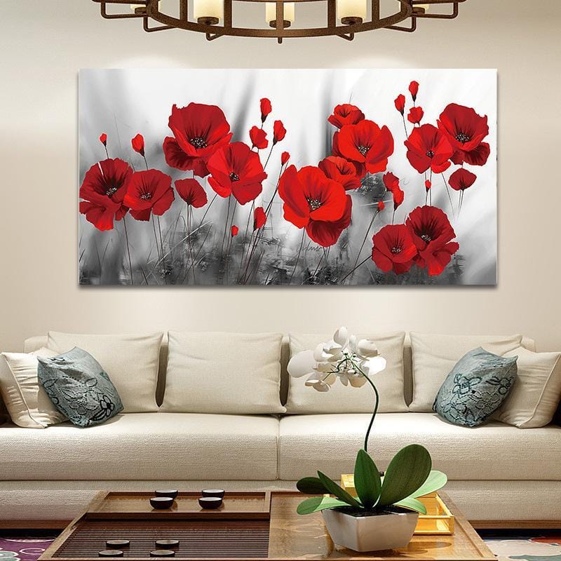 50x100cm rose NO Framed Finished Prints  Painting Canvas Wall Art For Living Room Home Decor