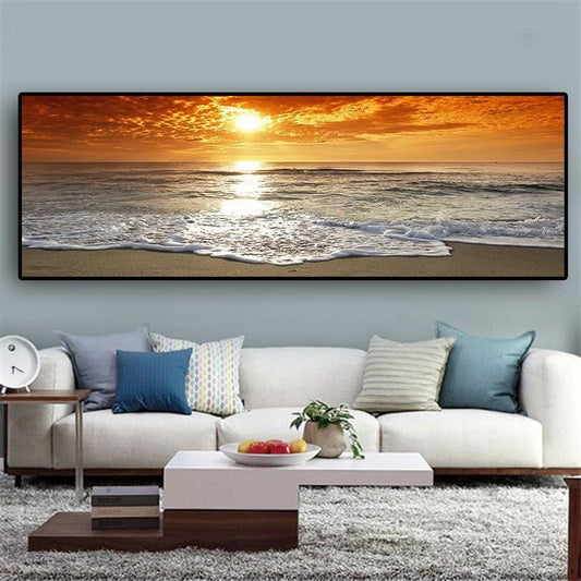50x150cm sunrise NO Framed Finished Prints Painting Canvas Wall Art For Living Room Home Decor