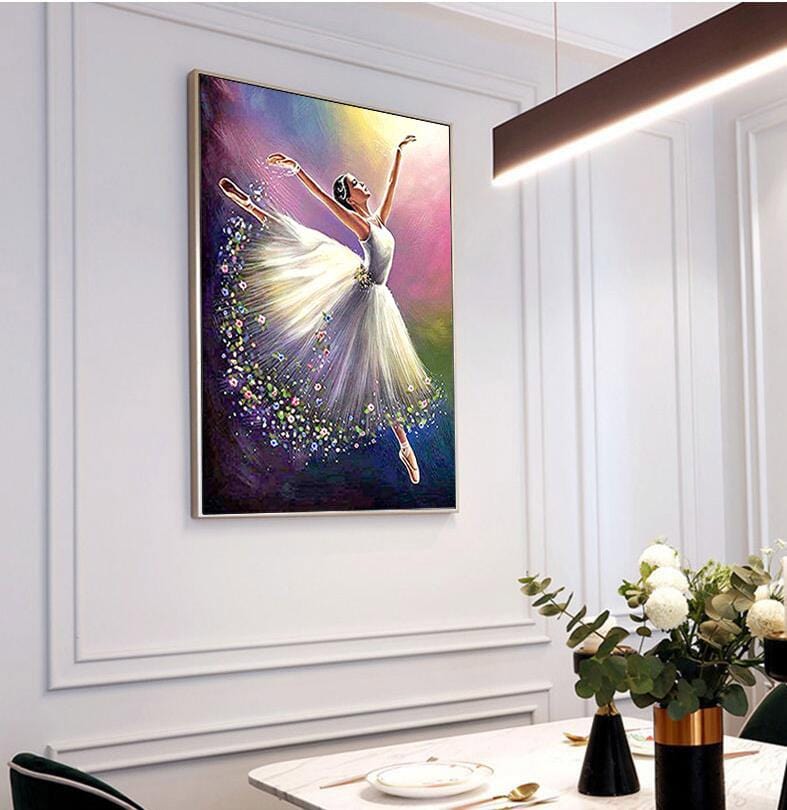 60x80CM-Ballet girl- DIY 5D full Diamond Painting