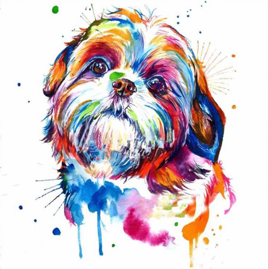 30x30CM-dog- DIY 5D full Diamond Painting R9829