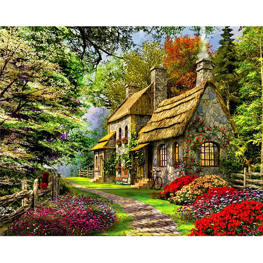 Scenery No Framed DIY Oil Painting By Numbers Canvas Wall Art For Living Room Home Decor 40*50CM