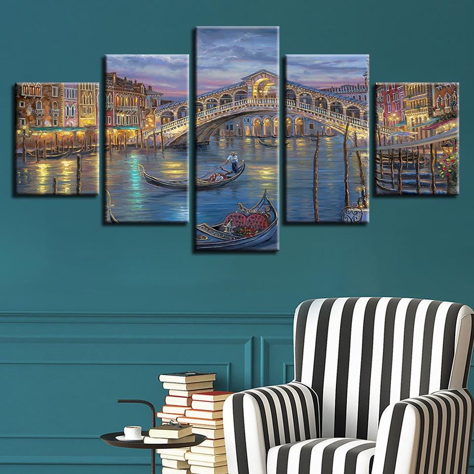 5 PCS Prints Poster Wall Modular Picture Modern Paintings Canvas Art Home Decoration Artwork
