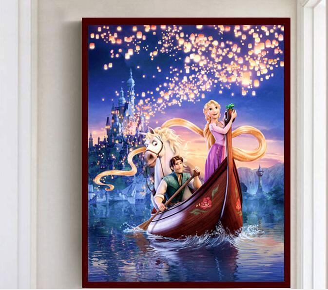 40X50CM-Tangled,Rapunzel-5D Diamond Painting full Drilled