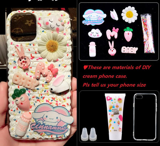 daisy Handmade Cream Glue Diy Phone Case tool set