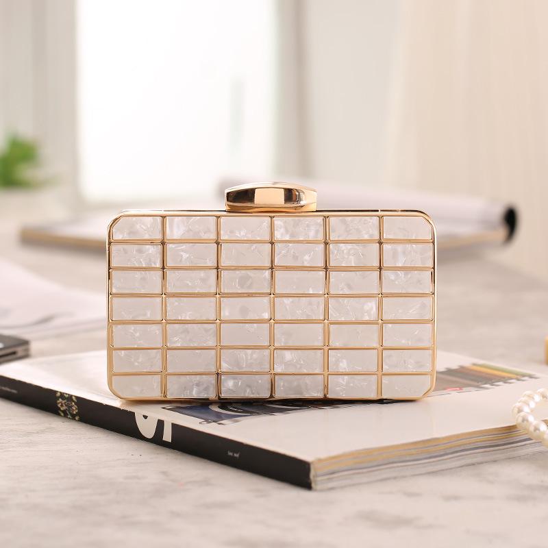 Evening Bags and Clutches for Women Acrylic Clutch Bridal Purse Wedding Party Handbag