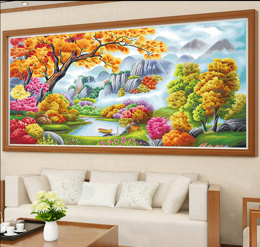 100x45cm flower  5d diy diamond painting full drill NO FRAME M6681