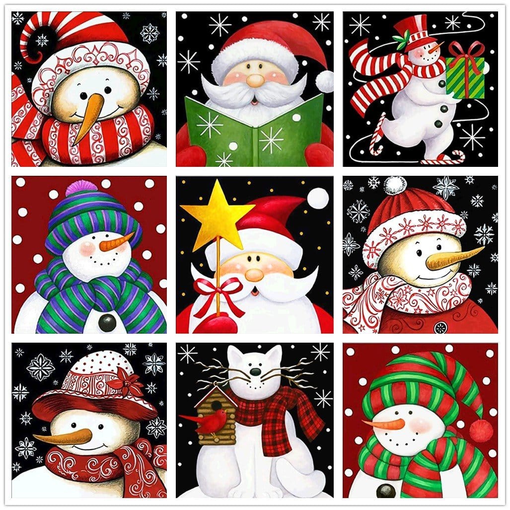 Chrismas 5D Diamond painting 30x30cm