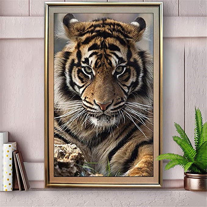 50x80CM Tiger 5D Full Diamond no frame