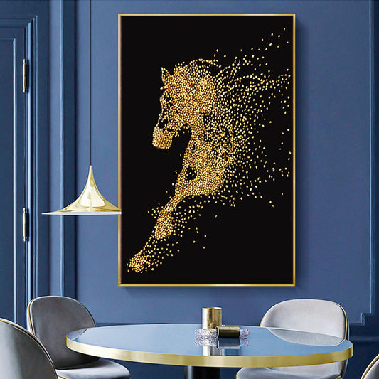 37x50cm Gold horse 5d diy diamond painting full drill NO FRAME