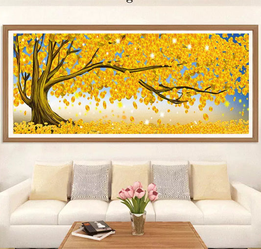 50x120CM -  Moneytree DIY 5D full Diamond Painting no frame