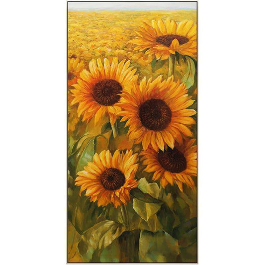 50x90CM Sunflower 5D Full Diamond Painting NO Frame round diamond