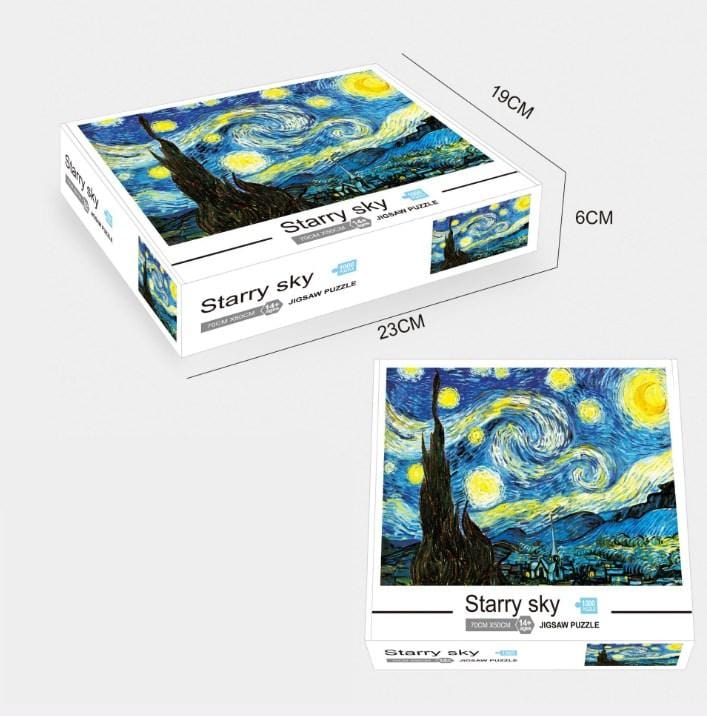 1000 Pieces  DIY Adult Puzzle Jigsaw Puzzle Adult Educational Toys  Puzzle Toy For Children's Gift-Starry sky