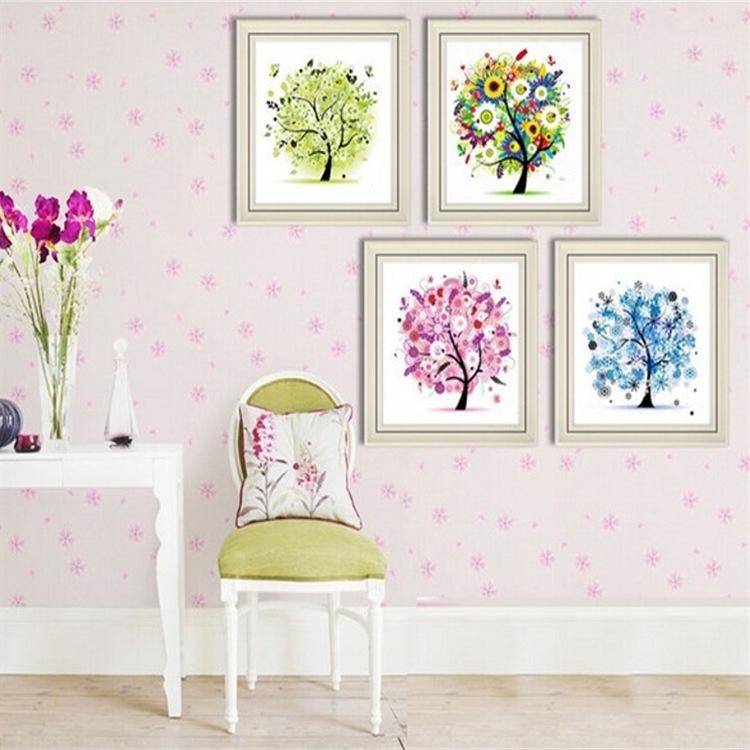 30*30cm5D diamond painting spring, summer, autumn and winter four seasons tree