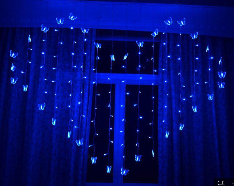 butterfly heart-shaped curtain lamp