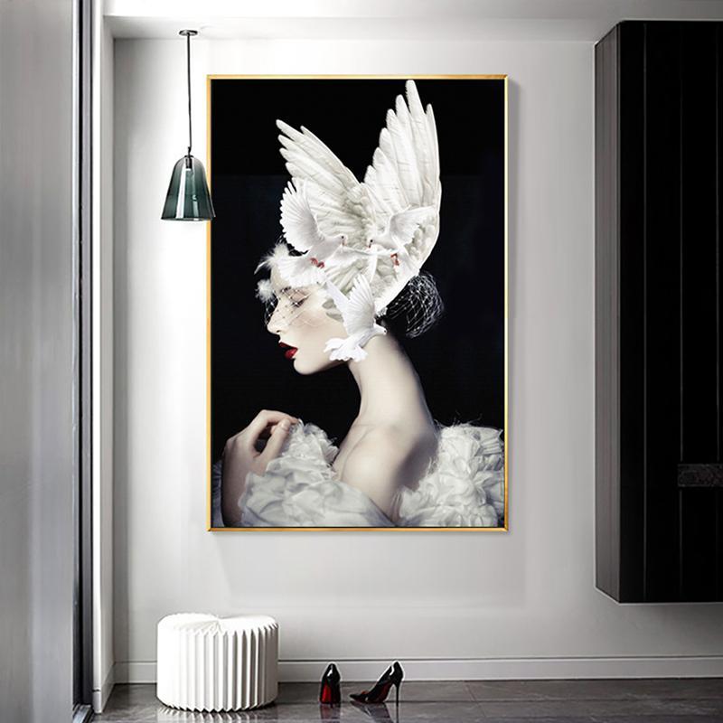 45x65CM-Lady- DIY 5D full Diamond Painting A8422